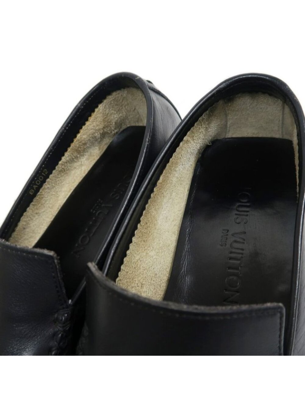Louis Vuitton Loafers Size 6 Black Leather Shoes Apparel - Picture 9 of 10